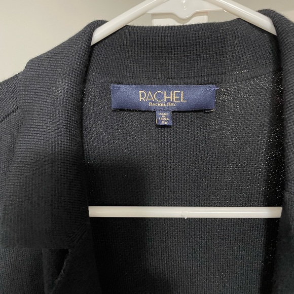 Rachel Roy Collar Open Front Cardigan - Picture 3 of 5